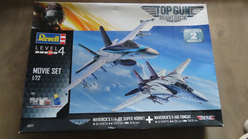 F-14D + F-18E Top Gun 2 Revell 1/72, Hobby en Vrije tijd, Modelbouw | Vliegtuigen en Helikopters, 1:72 tot 1:144, Revell, Nieuw