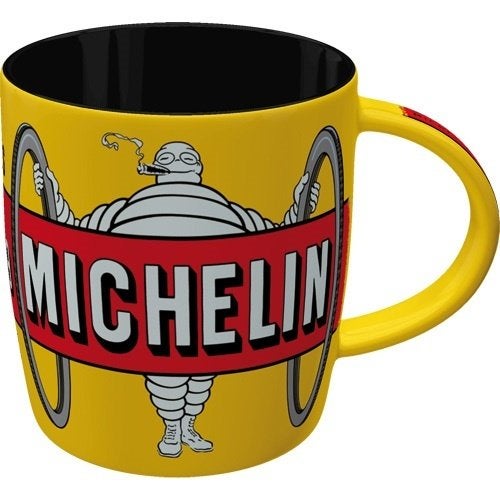 Michelin Bibendum geel reclame mok koffiebeker beker, Ophalen of Verzenden, Nieuw, Auto's