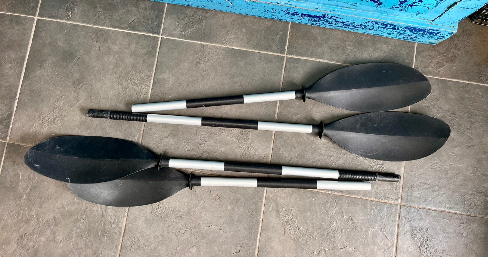 Kayak / Kajak peddels - 2 sets - verstelbaar / demonteerbaar, Ophalen, Gebruikt, Eén persoon, Kajak