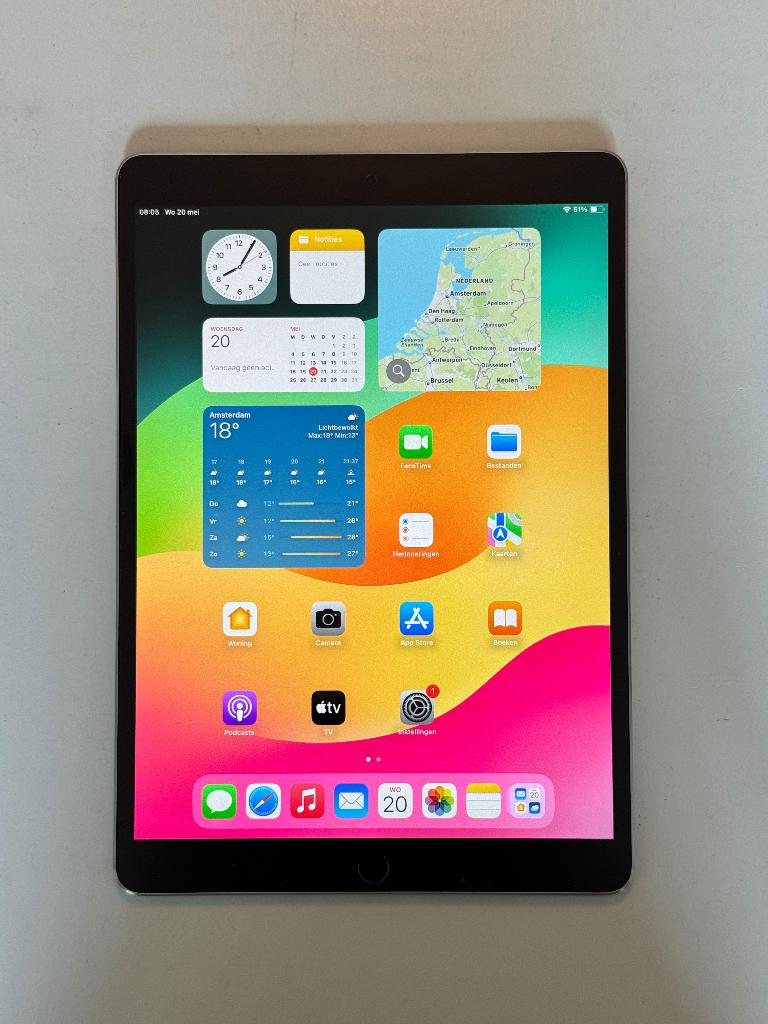 iPad Pro 10,5 inch 256gb zilver + pencil + cover accesoires, Computers en Software, Apple iPads, 10 inch, Gebruikt, Apple iPad