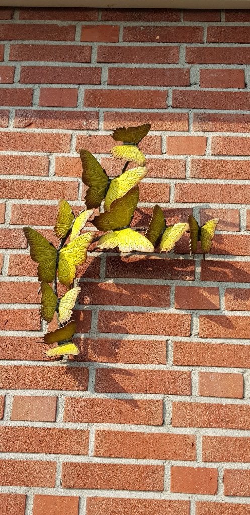 ZWERM VLINDERS / BRONS, Nieuw, Info@huisentuindecoratiemarie.nl, Huis en tuin decoratie marie, Dierenbeeld