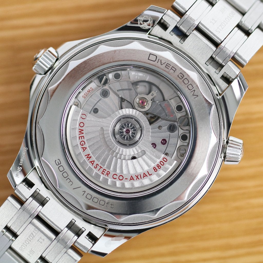 Omega Seamaster Diver 300m Green 42 (Zeer goed/ 2023), Staal, Staal, Polshorloge, Ophalen of Verzenden