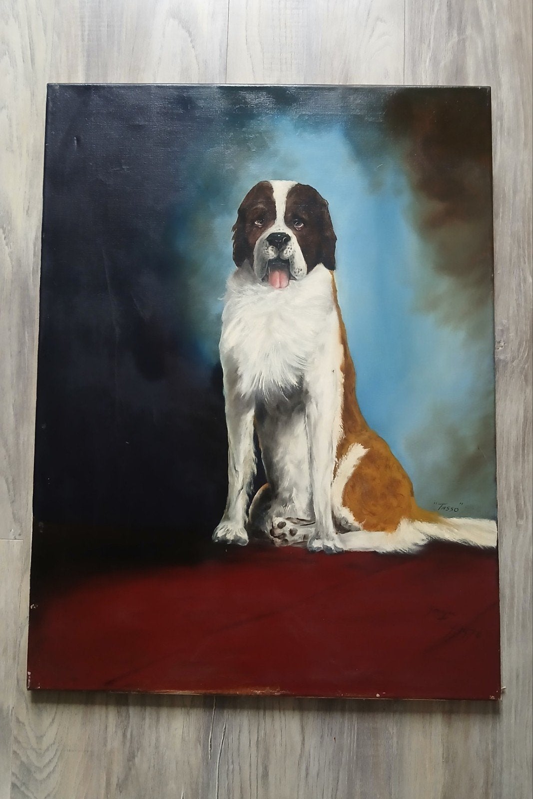 Schilderij # St Bernard ( Tasso zoekt nieuw baasje ), Ophalen, Schilderij