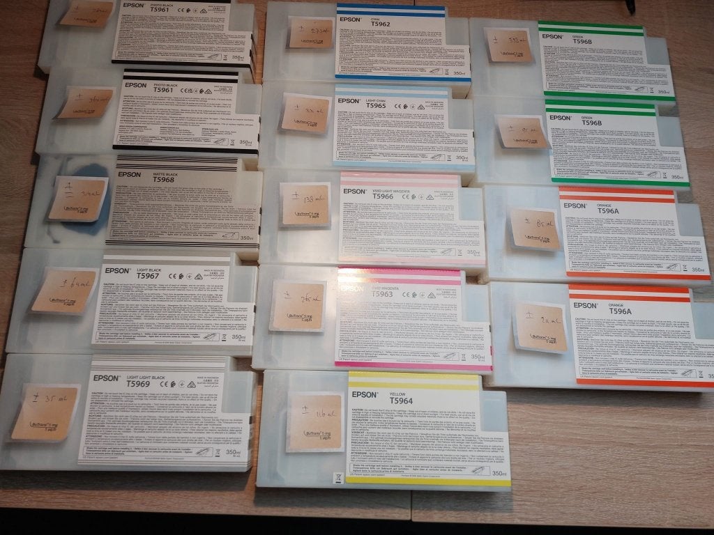 inkt voor Epson stylus pro 7900-9900-7700-9700-7890-9890, Ophalen of Verzenden, Gebruikt, Cartridge, Epson