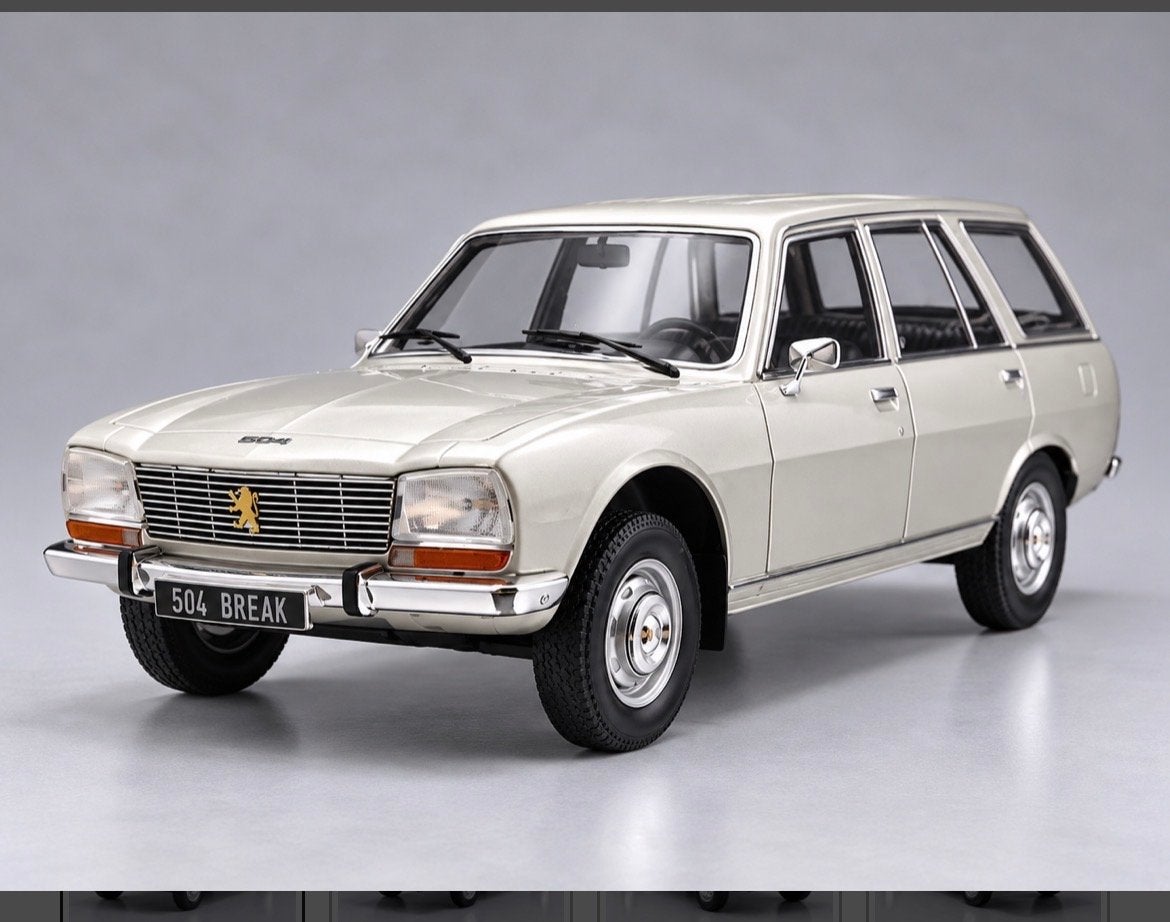 Peugeot 504 GR Break - MCG 1:18 Modelauto, Ophalen of Verzenden, Nieuw, Auto