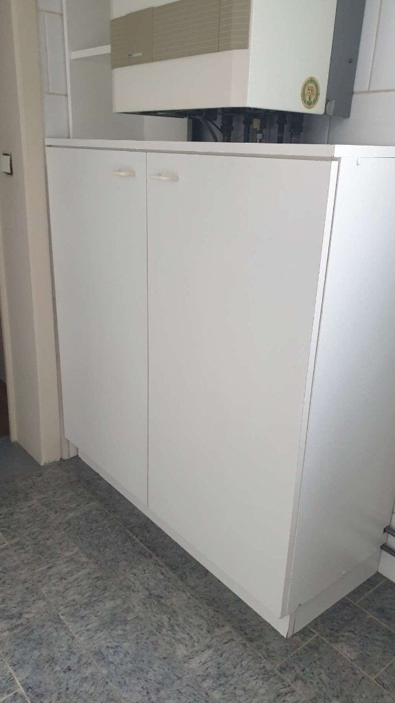 Badkamerkast, badkamermeubel wit, perfekte staat, (Half)hoge kast, Minder dan 50 cm, Gebruikt, Ophalen of Verzenden