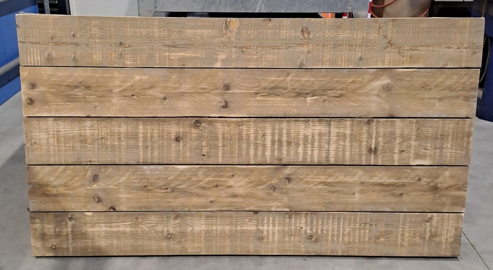 Nieuw tafelblad van gebruikt steigerhout 180x98x6, Ophalen