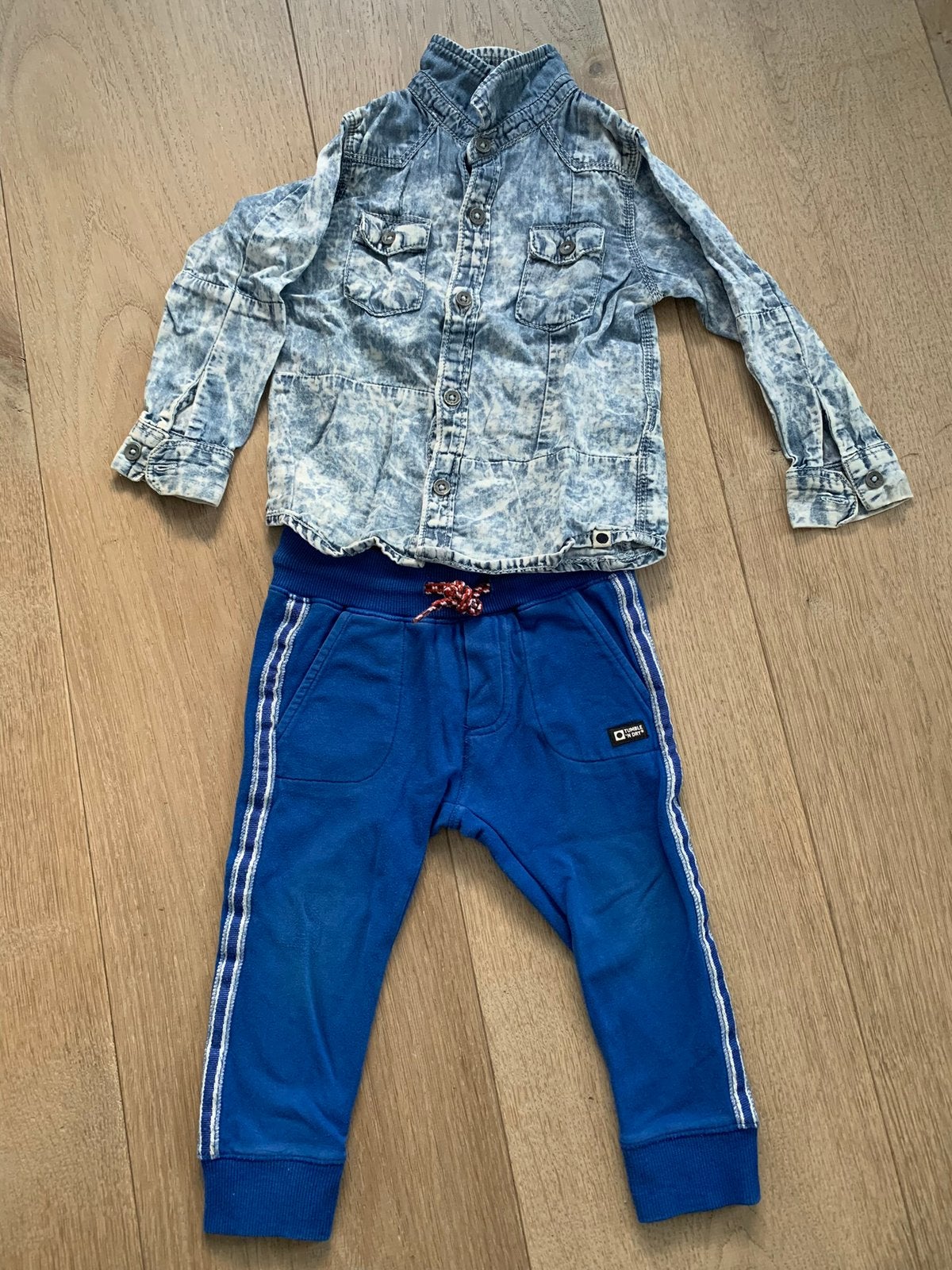 Setje Tumble ‘n dry maat 80, Ophalen of Verzenden, Gebruikt, Jongetje, Setje