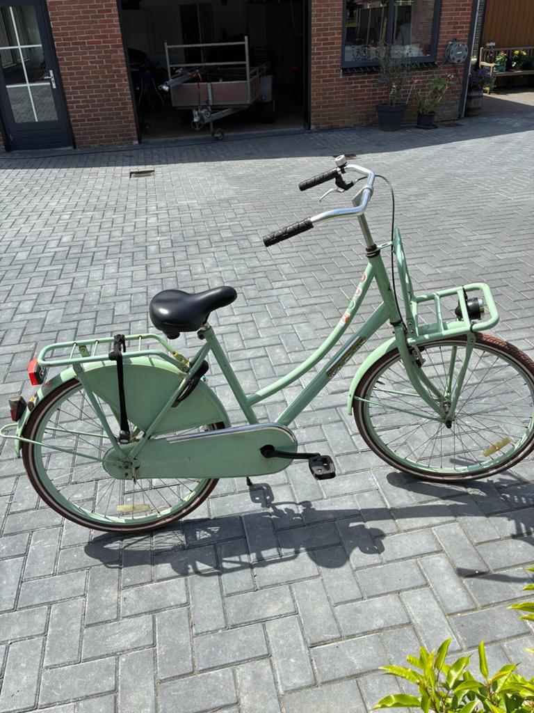 Meisjesfiets 26 inch, omafiets, transportfiets, Terugtraprem, Gebruikt, Handrem, Ophalen