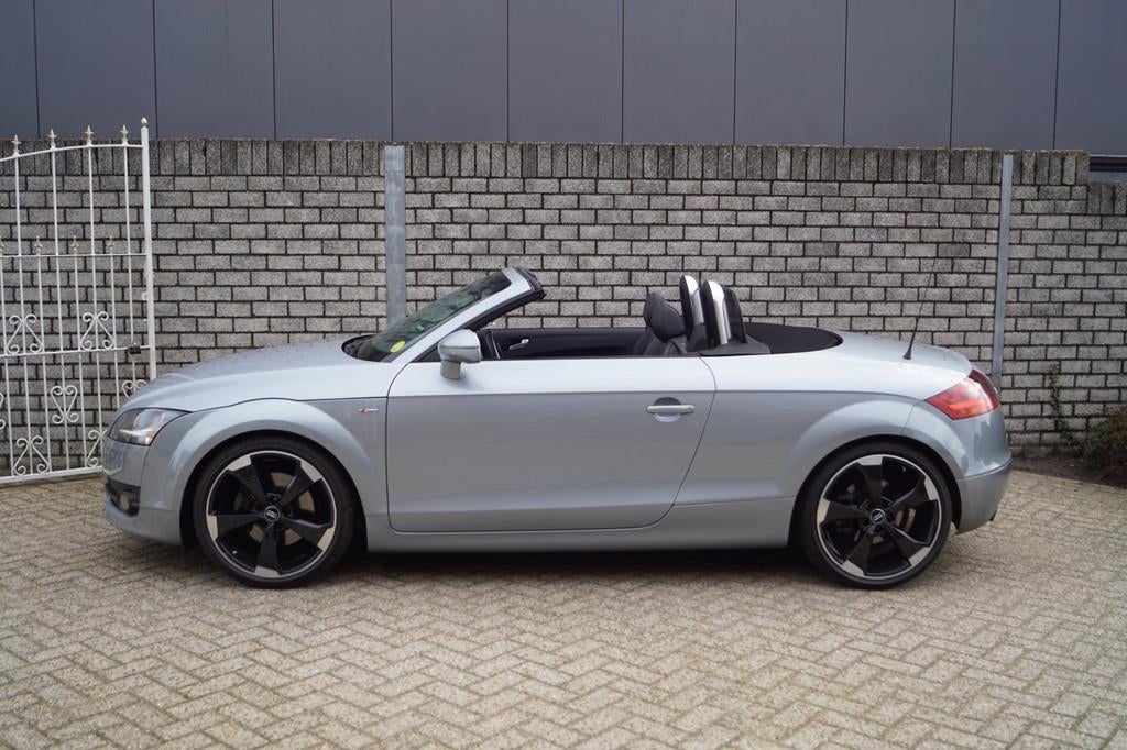 Audi TT Roadster 2.0 TFSI Quattro S Line Autom Leder Sportst, Gebruikt, Zwart, 4 cilinders, Leder
