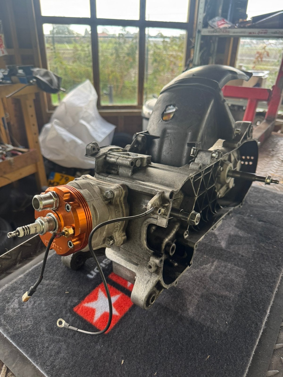 95cc stage 3 max getuned kort carter piaggio blok, Ophalen, Zo goed als nieuw, Blok, Piaggio