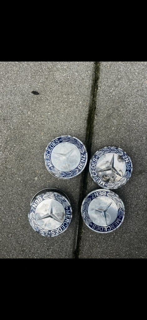 Mercedes wieldoppen emblemen Set, Ophalen of Verzenden