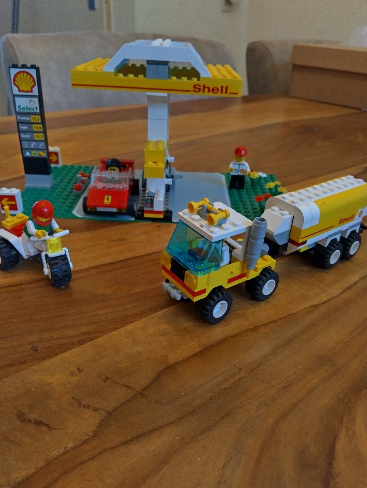 LEGO System Shell Tankstation met voertuigen en figuren, Ophalen, Gebruikt, Overige merken