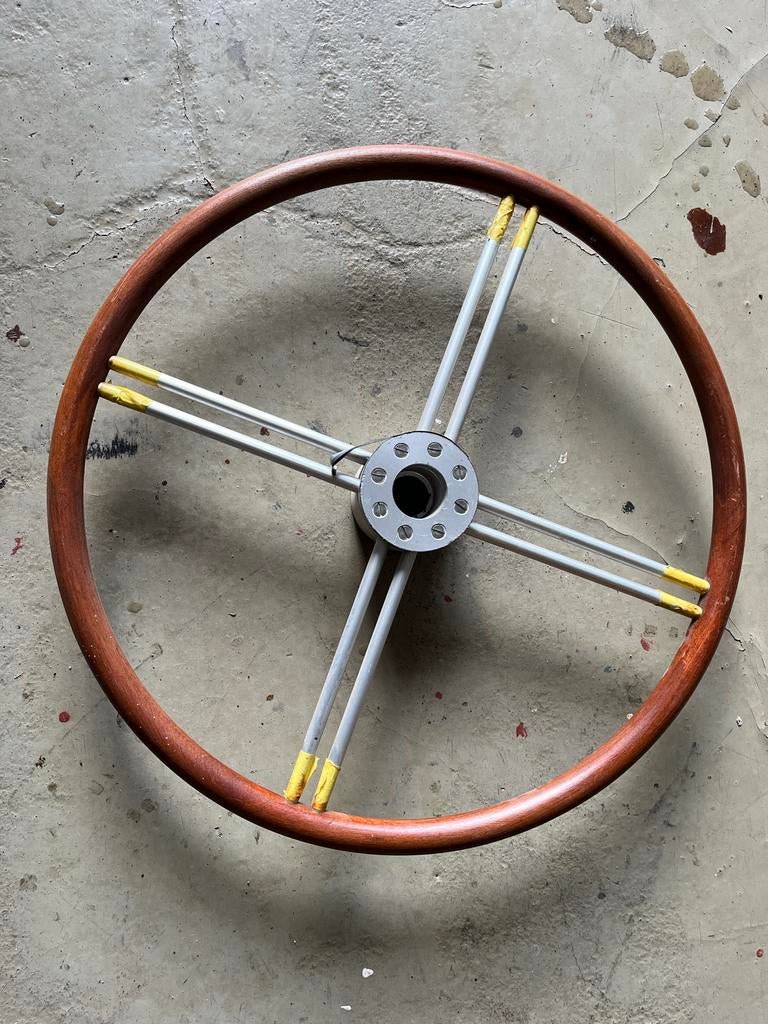 Luxe Houten Stuurwiel voor Boot - Klassiek Design, Gebruikt, Overige typen, Ophalen of Verzenden, Nb