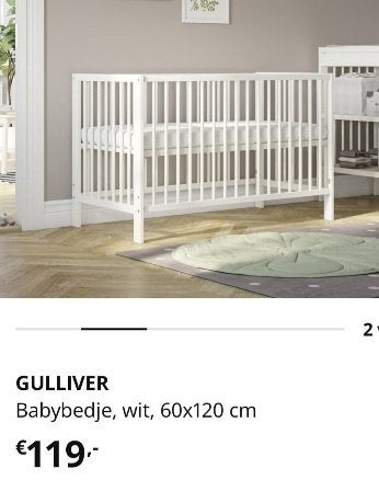 Ikea ledikant Gulliver, Ophalen, Zo goed als nieuw, Ledikant