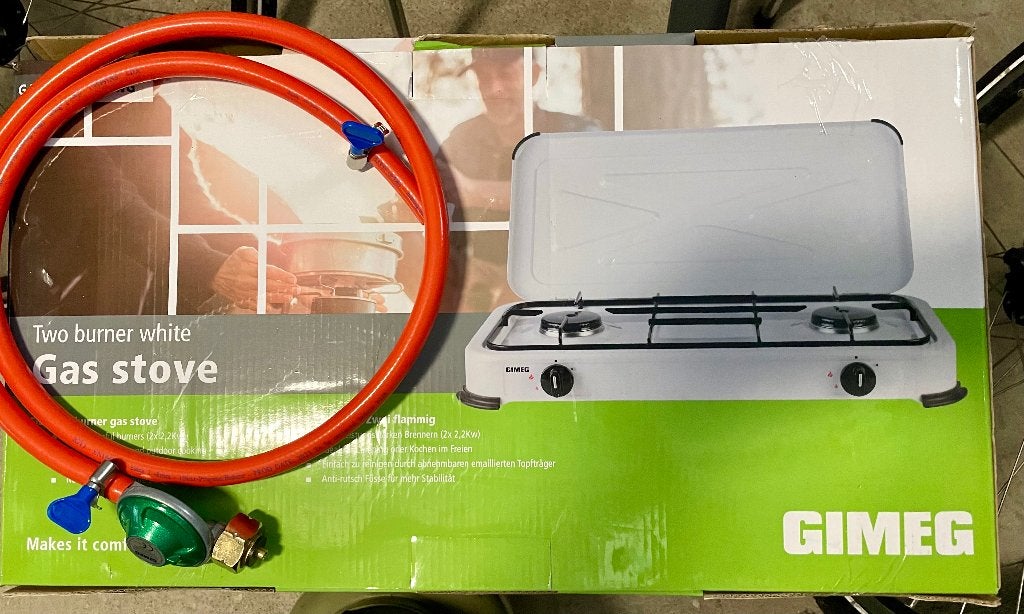 Gasstel voor de camping., Ophalen, Zo goed als nieuw
