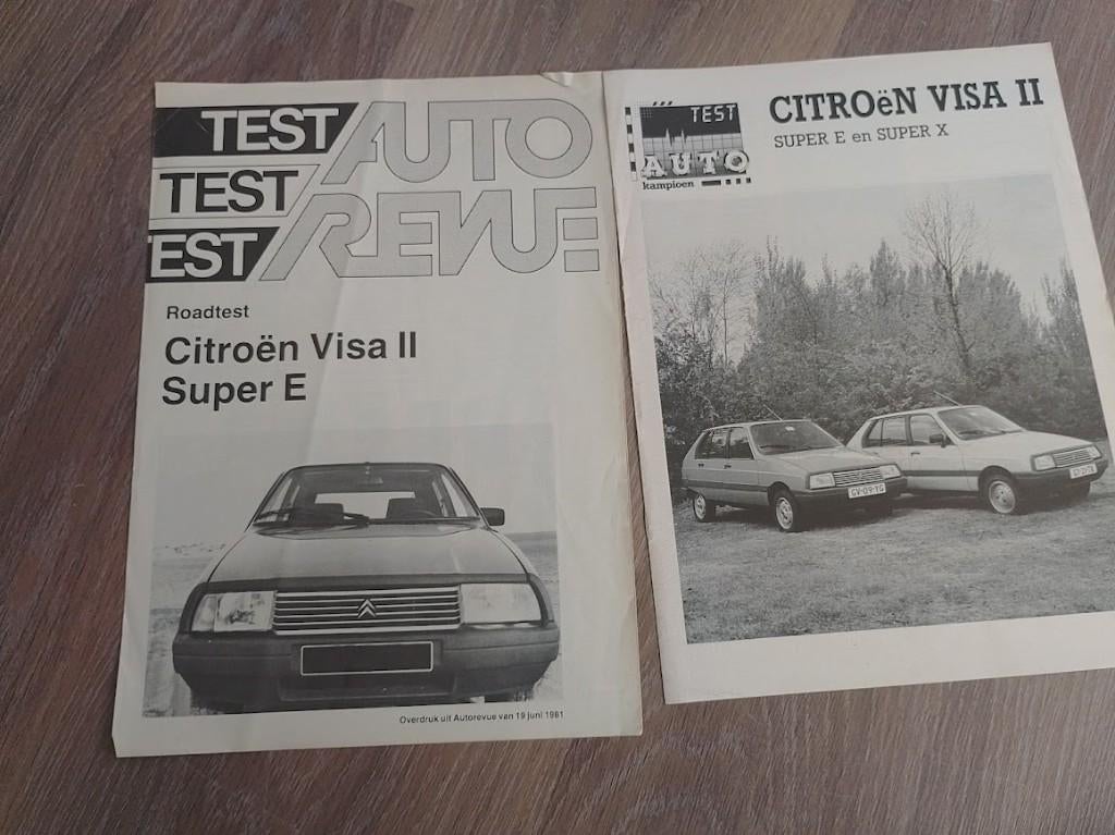Citroën Visa 2 autotest autokampioen en autorevue SETPRIJS, Boeken, Auto's | Folders en Tijdschriften, Ophalen of Verzenden, Nieuw