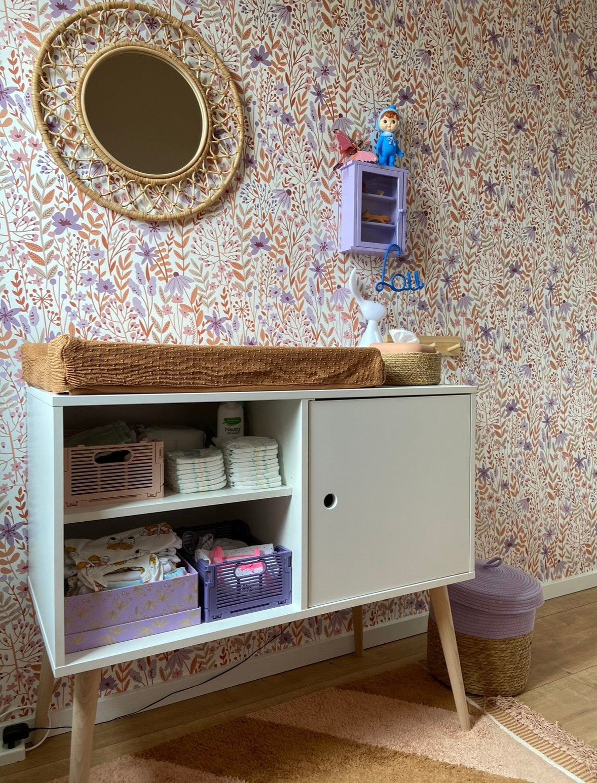 Commode wit vintage look, Kinderen en Baby's, Ophalen, 50 tot 70 cm, 90 tot 105 cm, 100 cm of meer