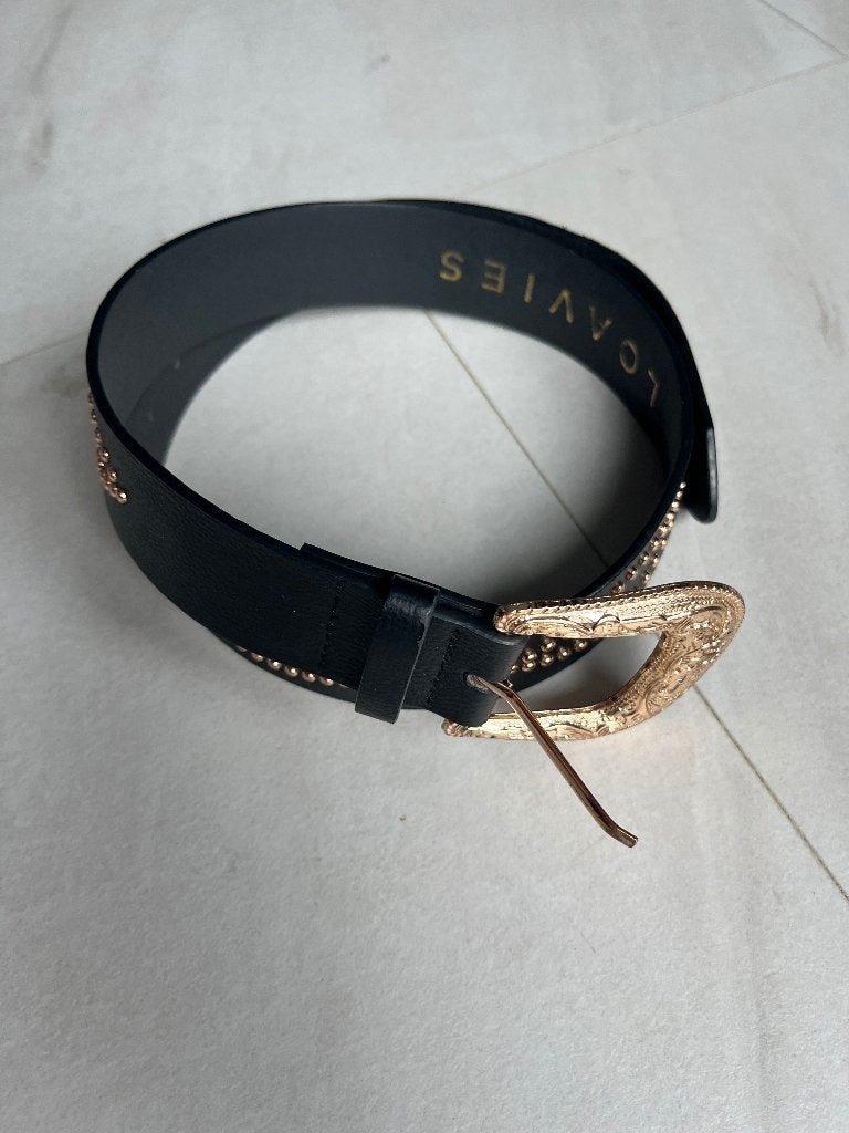 Loavies riem, Ophalen of Verzenden, Gedragen, Zwart, 80 tot 90 cm