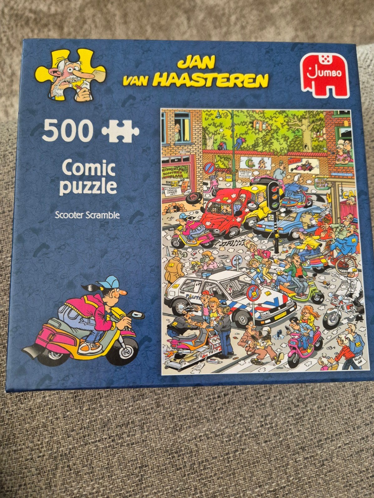 Jan van Haasteren Scooter Scramble 500 stukjes, Ophalen of Verzenden, Zo goed als nieuw