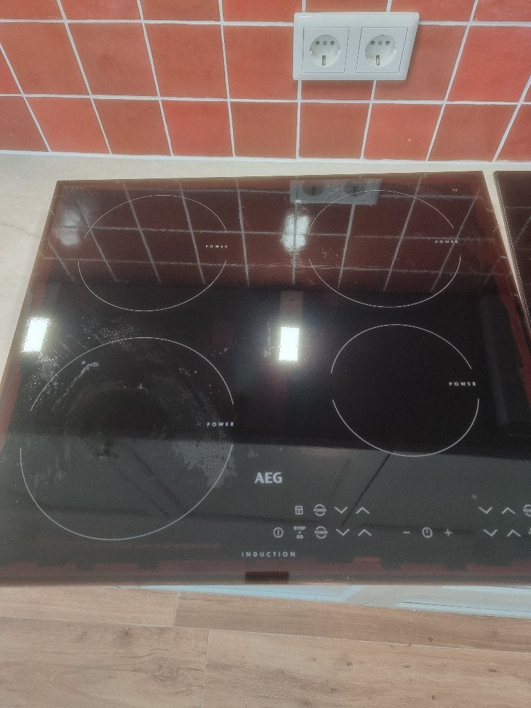 Inductie kookplaat 55 x 48 cm, Ophalen, Gebruikt, 4 kookzones, Inbouw