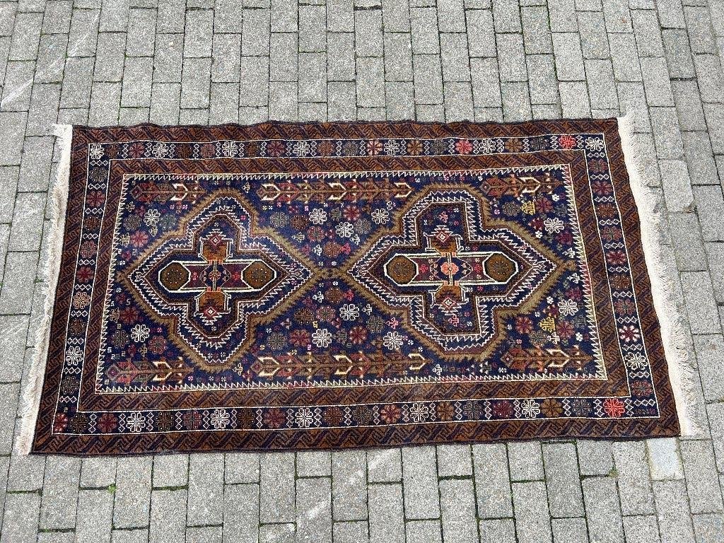 Vintage antiek Afghaans Beloudj Baluch tapijt wol authentiek, Ophalen