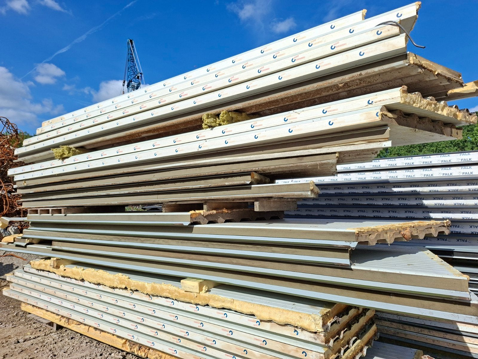 Sandwichpanelen, dakplaten,, Ophalen, Gebruikt, 250 cm of meer, Overige typen