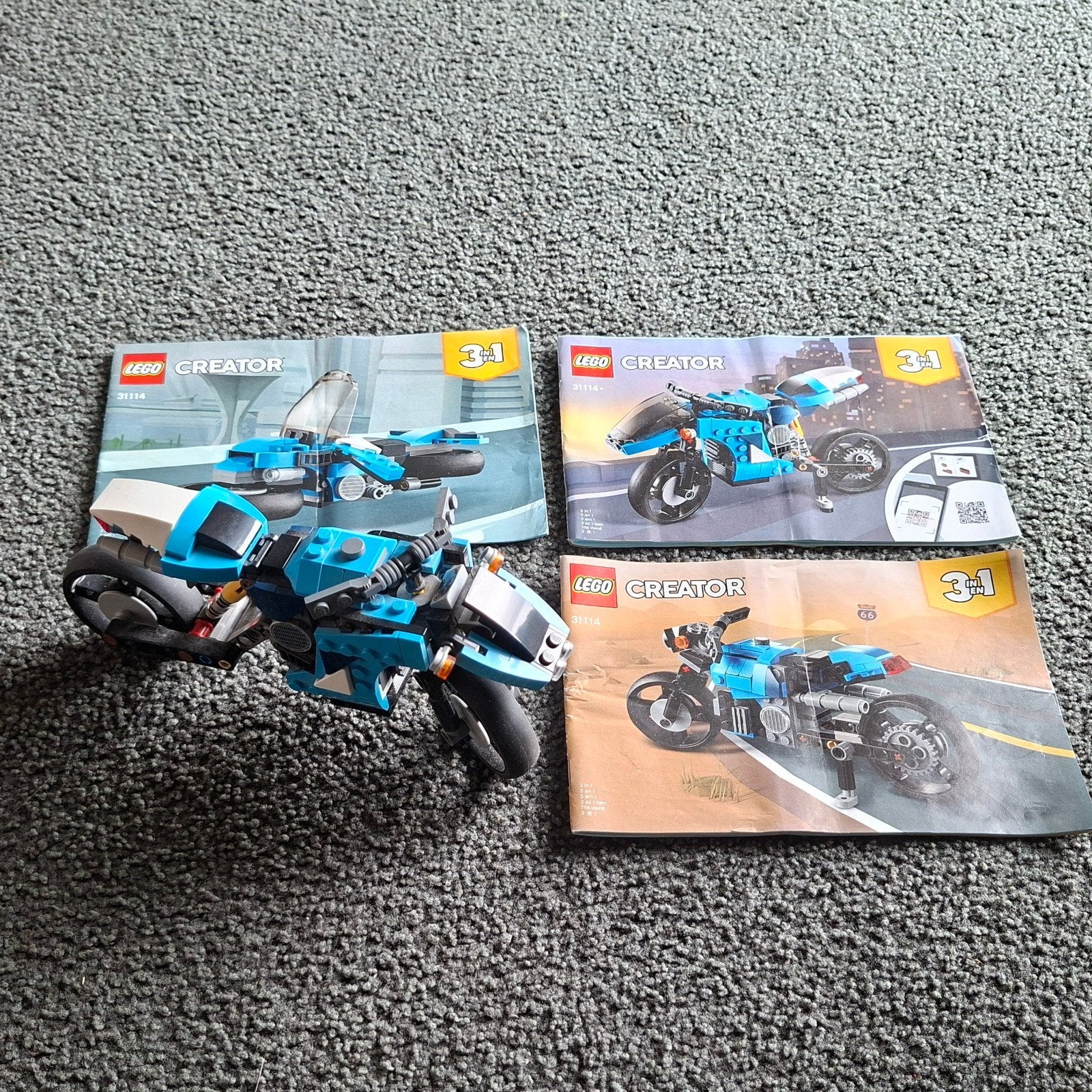 LEGO Creator 31114 Superbike 3-in-1 set, Ophalen, Lego, Compleet, Zo goed als nieuw