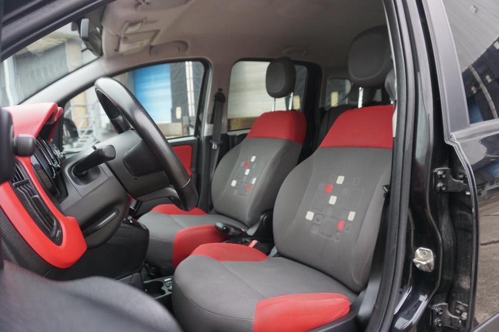 Fiat Panda 0.9 TwinAir Lounge * Automaat * Airco *, Auto's, Fiat, Stof, Panda, Zwart, Origineel Nederlands