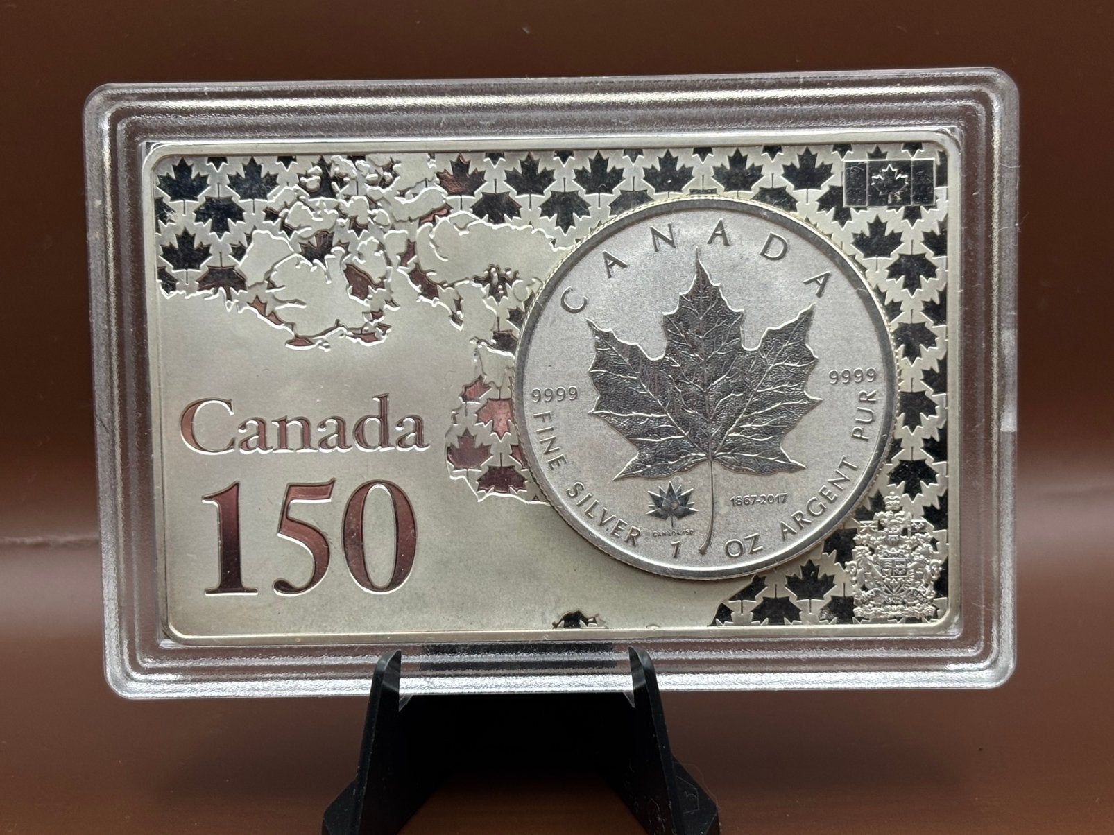 Maple leaf 1oz reverse proof zilver 150 jaar canada privy, Ophalen of Verzenden, Zilver