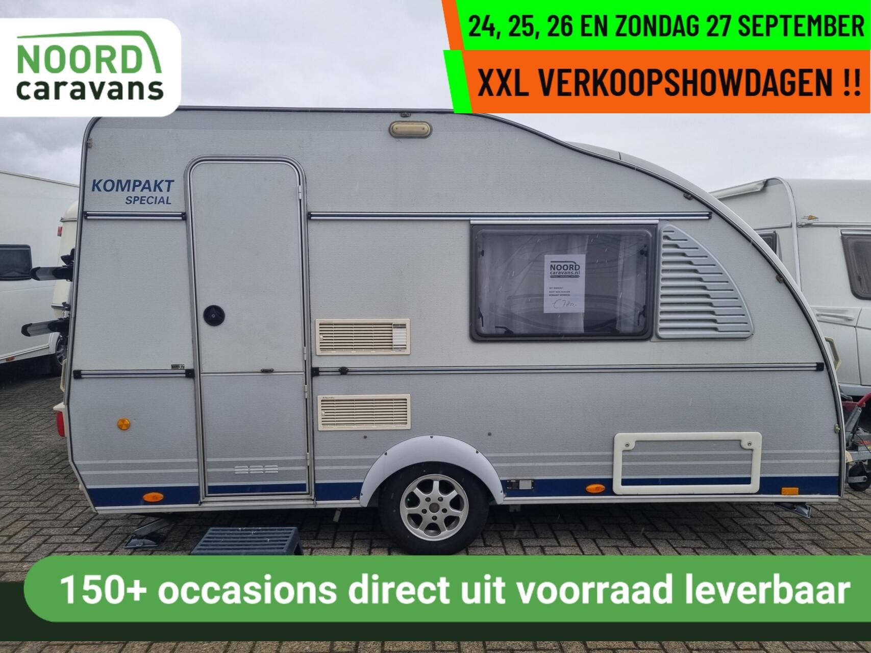 Kip Kompakt - XXL VERKOOPSHOW 24,25,26 & 27 SEPT. 10-17 UUR, Caravans en Kamperen, Kip, Tot en met 2, Bedrijf, Hordeur