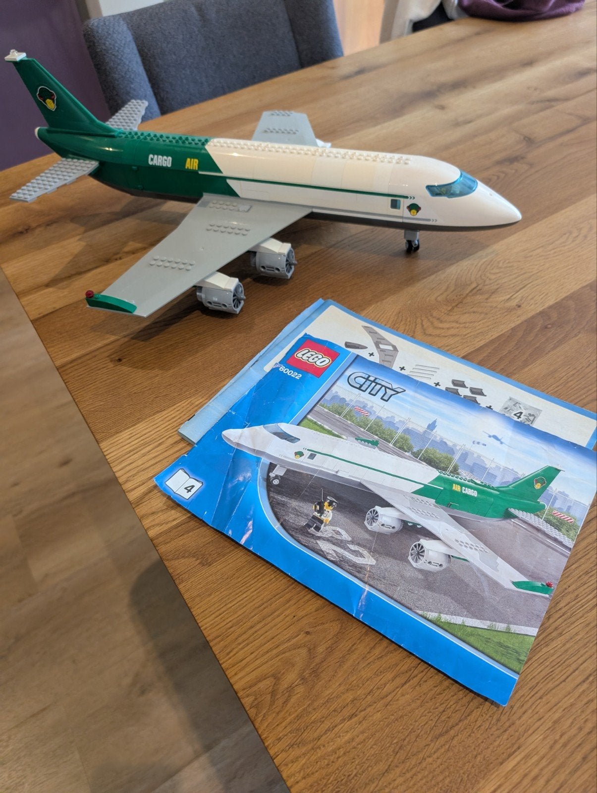 Lego City Vliegtuig 60022 - Mist een blokje, Ophalen, Lego, Complete set, Inclusief instructies