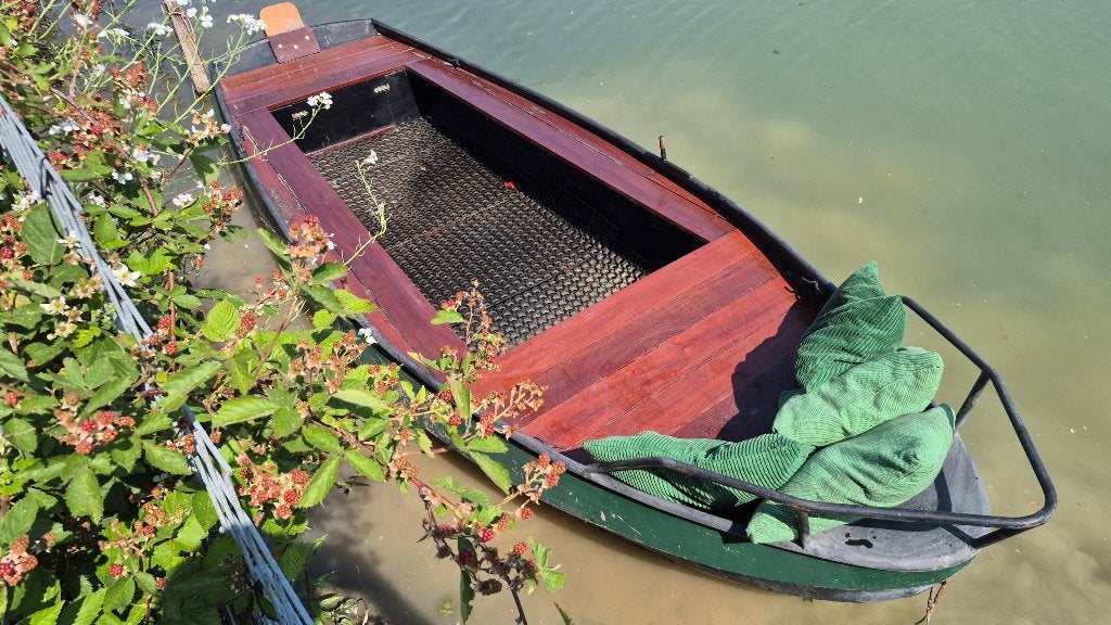 Stalen elektrische sloep / fluisterboot (4m), Overige merken, Gebruikt, 4 m, Staal