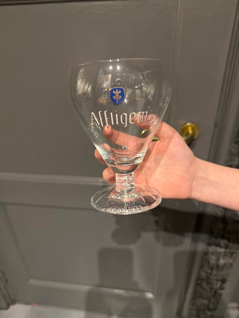 Nieuw in doos: 6 Affligem bierglazen, Ophalen of Verzenden, Zo goed als nieuw