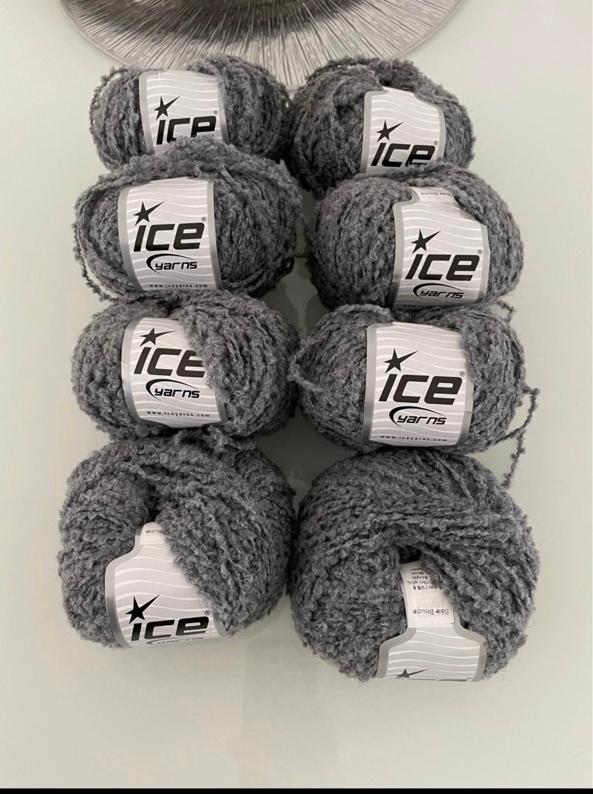 ice yarns Boucle, Ophalen of Verzenden, Zo goed als nieuw, Breien of Haken, Wol of Garen