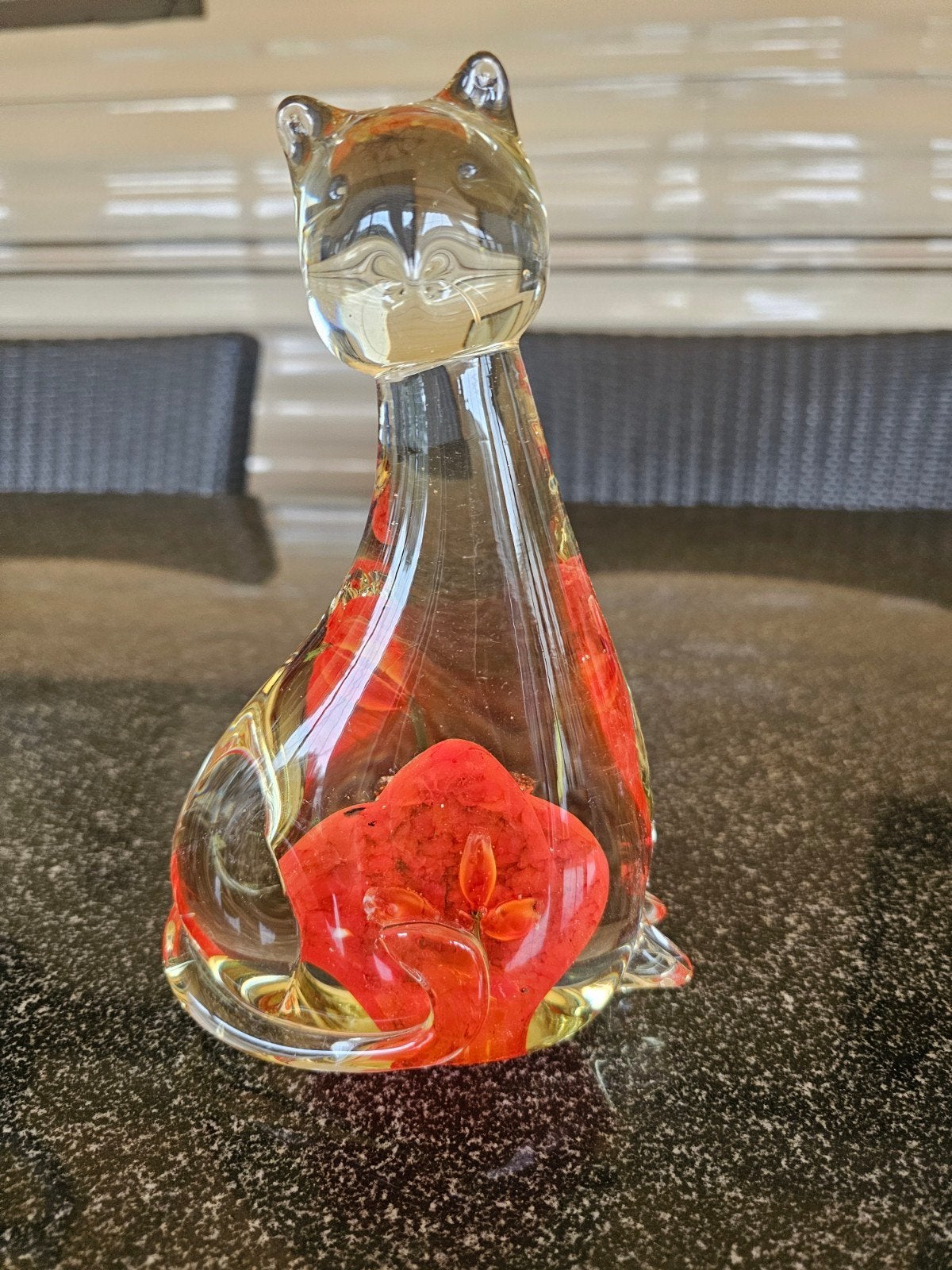 Vintage Murano Glazen Kat - Groot Model (20,5 cm), Antiek en Kunst, Antiek | Glas en Kristal, Ophalen of Verzenden