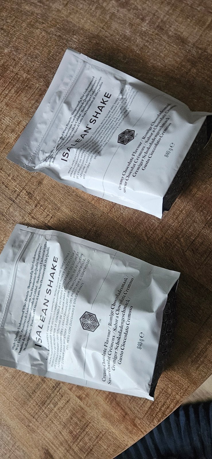 2x Isalean Shake Creamy Chocolade 840g - Maaltijdvervanger, Ophalen of Verzenden, Nieuw, Poeder of Drank