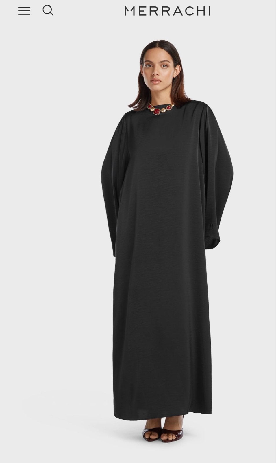 Merrachi Volume Sleeve Dress Zwart Maat S (past M), Kleding | Dames, Jurken, Zwart, Nieuw, Ophalen of Verzenden, Maat 36 (S)