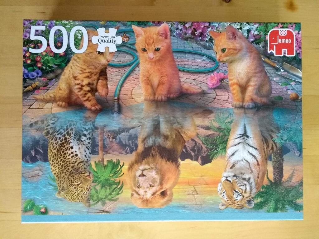 Jumbo puzzel 500 Ein Kätzchentraum, Ophalen of Verzenden, 500 t/m 1500 stukjes, Zo goed als nieuw, Legpuzzel