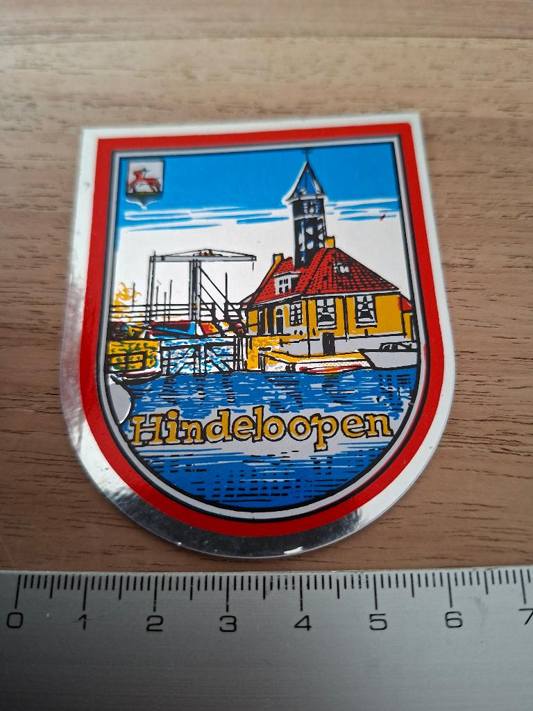 Sticker Hindeloopen, Ophalen of Verzenden, Zo goed als nieuw, Overige typen