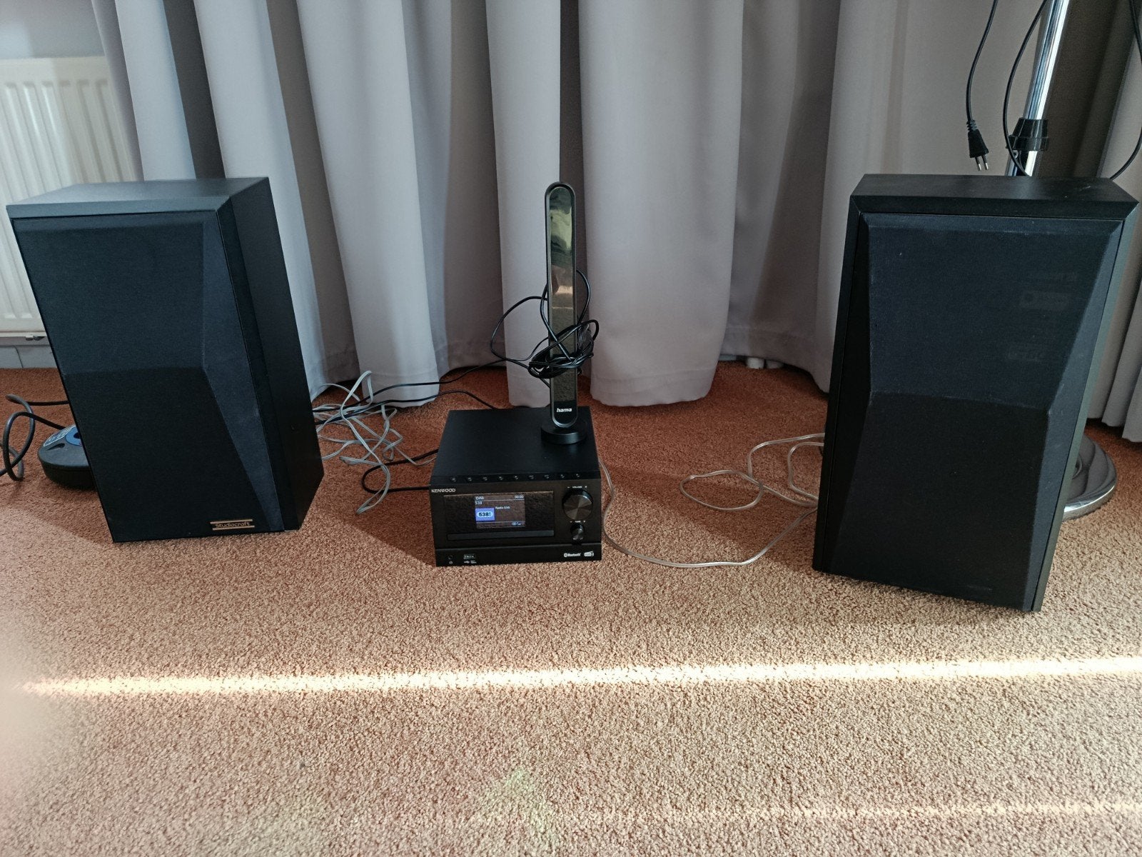 Kenwood M-7000S-B Microset + Bose Studiocraft 200ST speakers, Ophalen of Verzenden, Zo goed als nieuw, Cd-speler, Microset