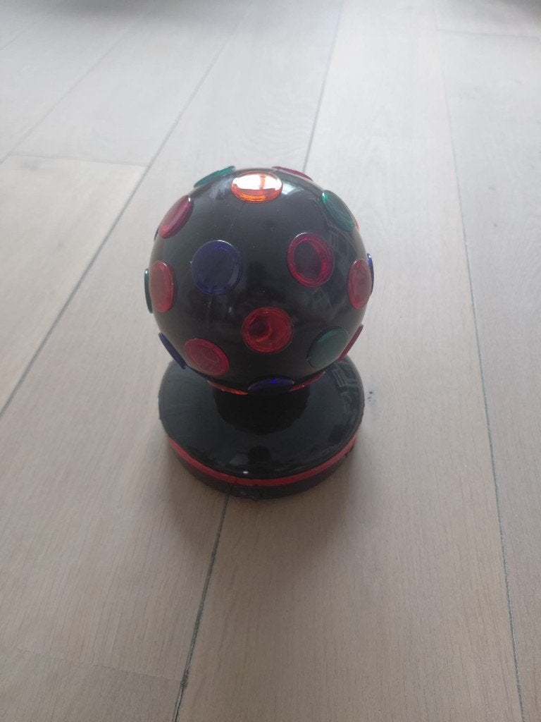 Disco Bal met Adapter - Feestverlichting, Ophalen of Verzenden, Zo goed als nieuw, Feestartikel, Verjaardag