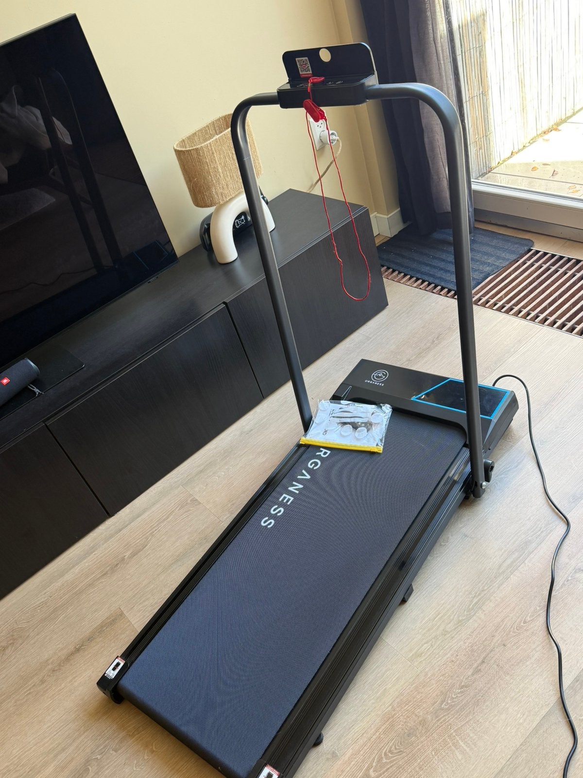 Inklapbare Loopband 1-12 km per uur, Sport en Fitness, Ophalen of Verzenden, Zo goed als nieuw, Loopband