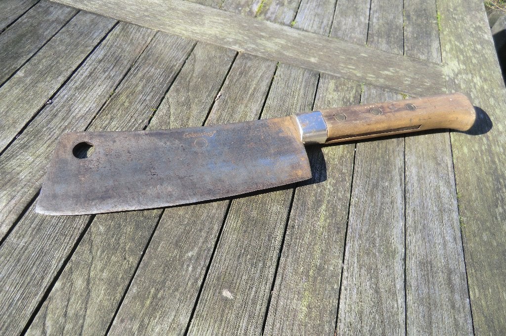 antiek hakmes Ochsenkopf / vleeshakmes / slagers vleesmes, Antiek en Kunst, Ophalen of Verzenden