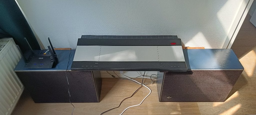 Vintage Bang & Olufsen Beocenter 9500+Philips Hi-Fi Speakers, Ophalen, Zo goed als nieuw, Tuner of Radio, Bang & Olufsen