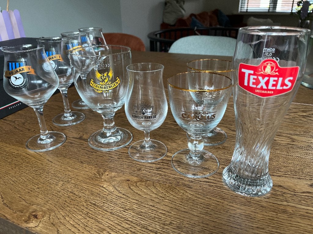 Diverse bierglazen, Ophalen, Zo goed als nieuw, Bierglas