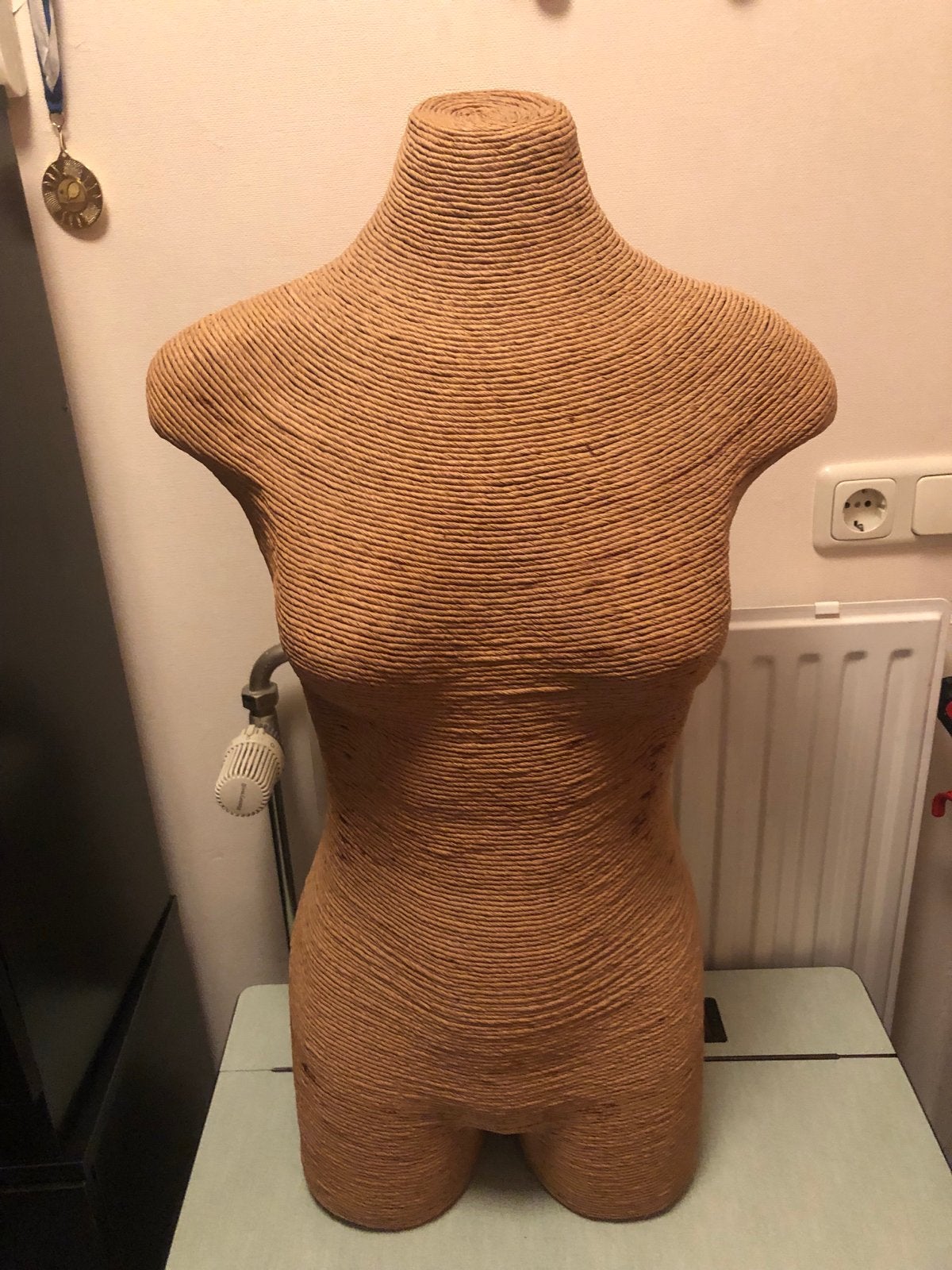 Vintage vrouwentorso met touw, Ophalen