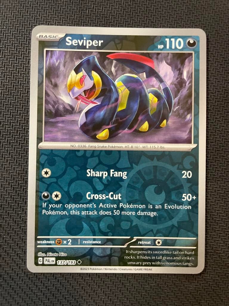 Seviper 137/193 Reverse Holo Paldea Evolved Packfresh, Verzenden, Zo goed als nieuw