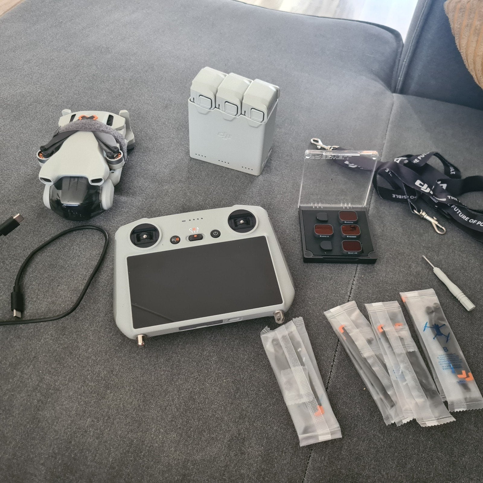 dj mini 3, Ophalen, Cameradrone, 5 tot 10 kilometer, Zo goed als nieuw