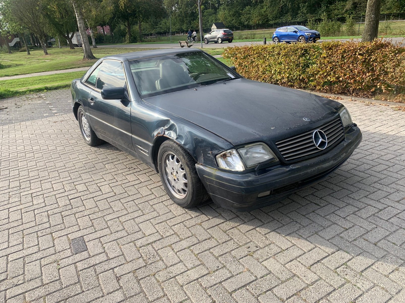 Mercedes sport SL500 V8 blauw 1998 cabrio 3900,-, Automaat, Achterwielaandrijving, 5000 cc, Cabriolet